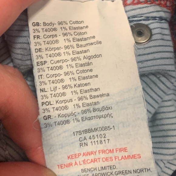 Bench Boys Blue Jeans Size 7/8 in Excellent Condition - Picture 5 of 6